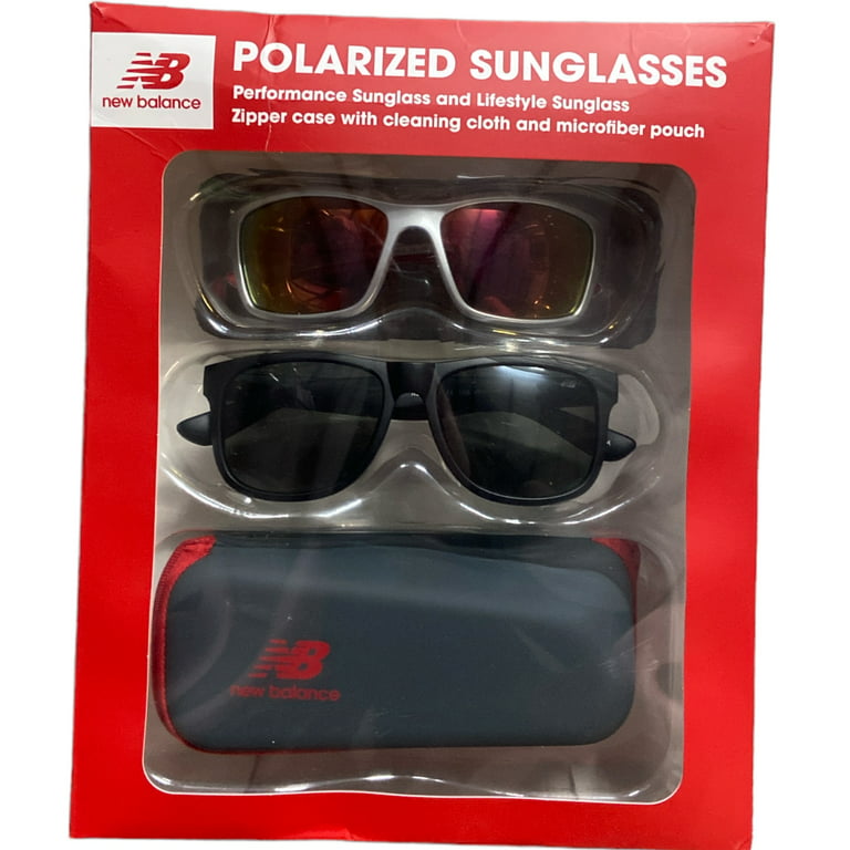 New Balance Polarized Performance and Lifestyle Sunglasses, Red (2 pk.)