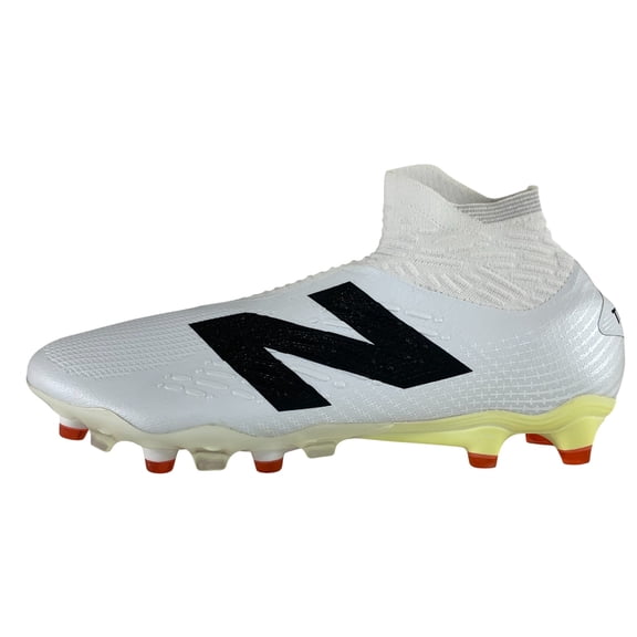 New Balance Tekela Pro FG v4+ White Black True Red Men's Laceless Wide 2E Soccer Cleats ST1FW45, Men's U.S. Shoe Size 10