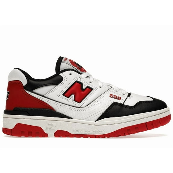 New Balance Unisex 550 White Red Black Shoes, from StockX