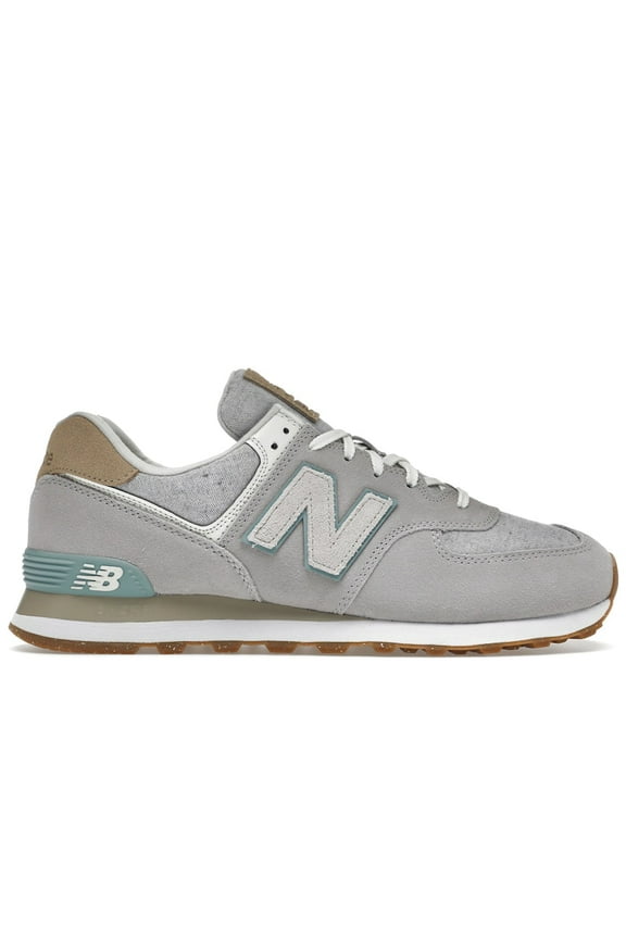 Unisex 574 Grey White Light Blue Gum Shoes, from StockX