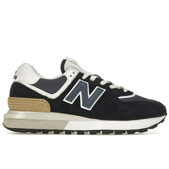 New Balance Unisex 574 Navy White Beige Shoes, from StockX