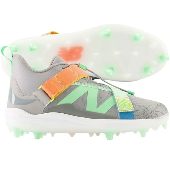 New Balance Unisex Fuelcell Lindor V2 Composite Baseball Cleat Grey/Multi Medium 11.5