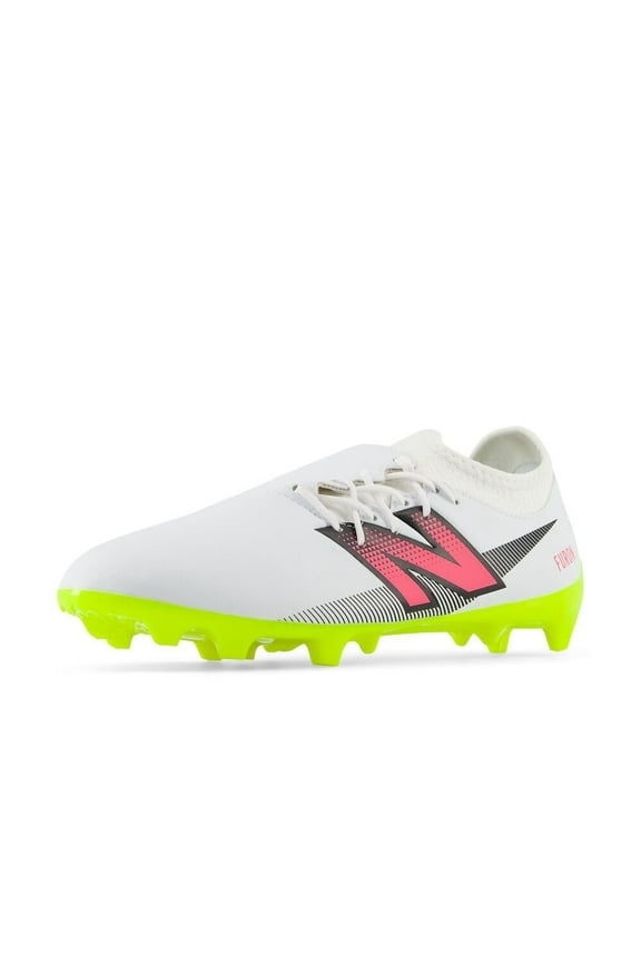 Unisex Furon Dispatch Fg V7+ Soccer Shoe, White/Hi-Lite/Neon Pink, 11 Wide US Men