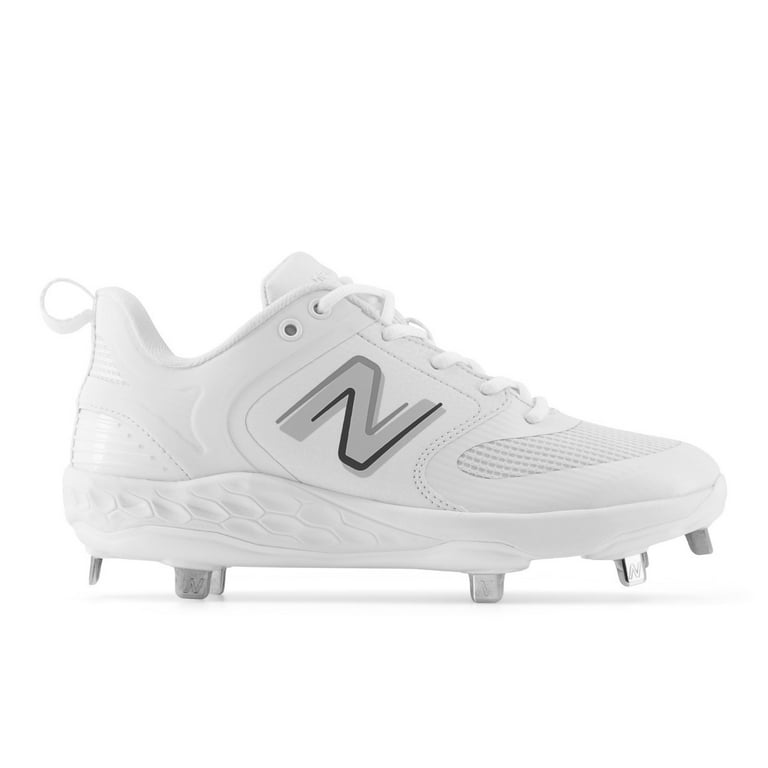 New Balance Women s Fresh Foam X Velo V3 Low Metal Fastpitch Softball Cleats White White Medium 6.5 Walmart