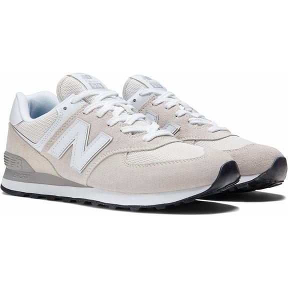 New Balance WL574EVW: Women's 574 V2 Essential Sneaker, NIMBUS CLOUD WHITE, WIDE