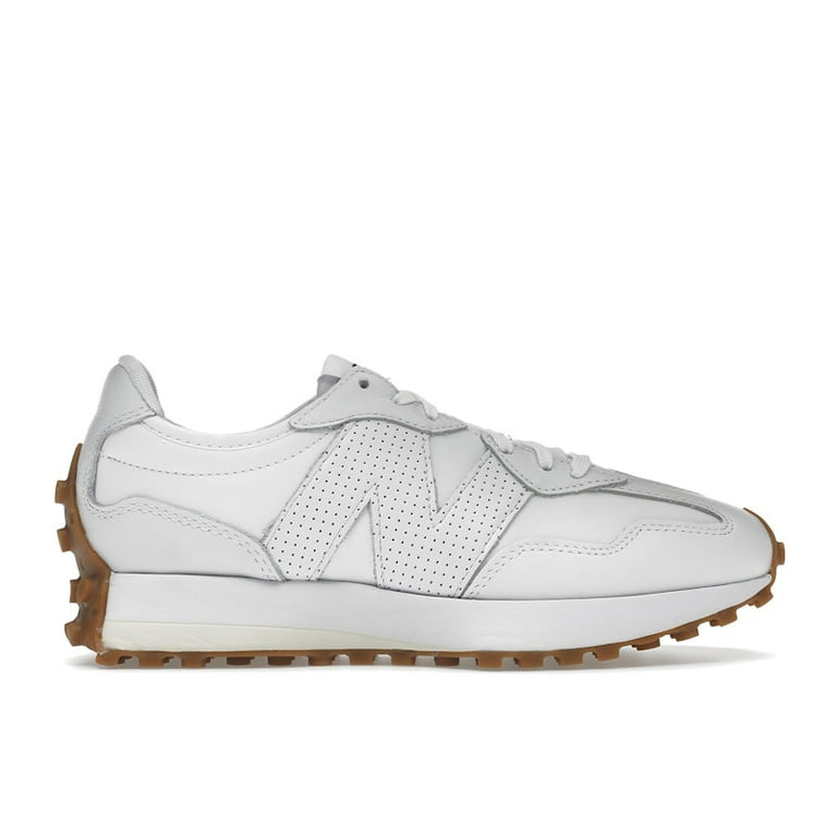 New Balance Women's 327 Sea Salt Black Gum Running Shoes, from