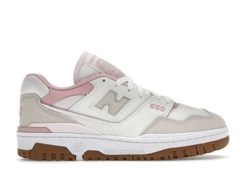 New Balance Women's 550 Sea Salt Pink Granite Basketball Shoes