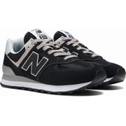 Women's 574 Core Sneaker, Black/White, Size 6.5