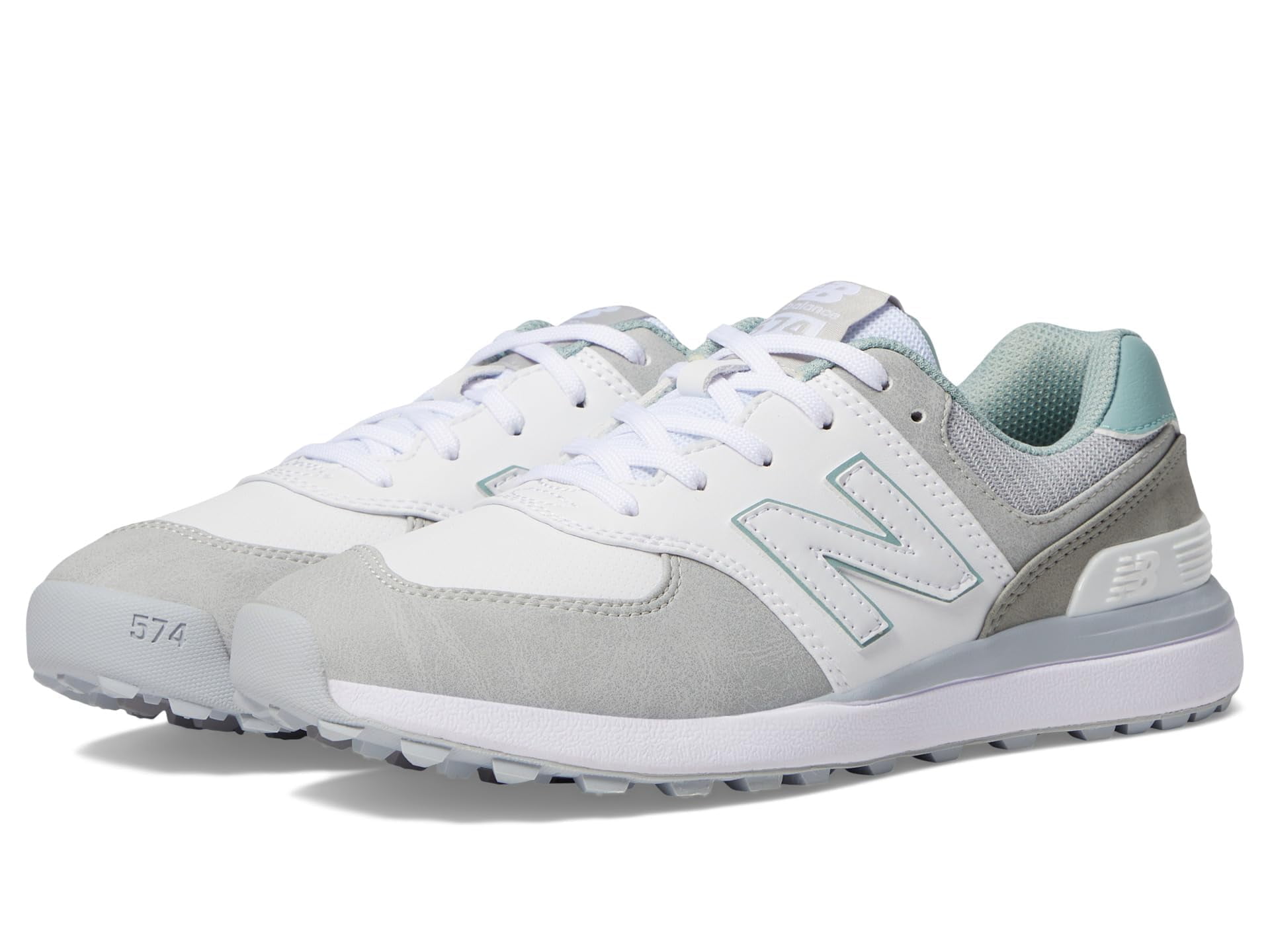 New Balance GOLF 574 シルバー New Balance Golf Men's Leather 574: NBG574GRS - A Perfect