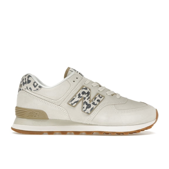New Balance Women's 574 Sea Salt Leopard Gum Shoes, from StockX
