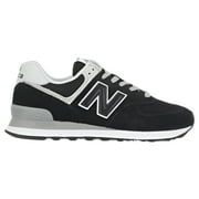 New Balance Womens 574 V2 Essential Sneaker, Black/ White