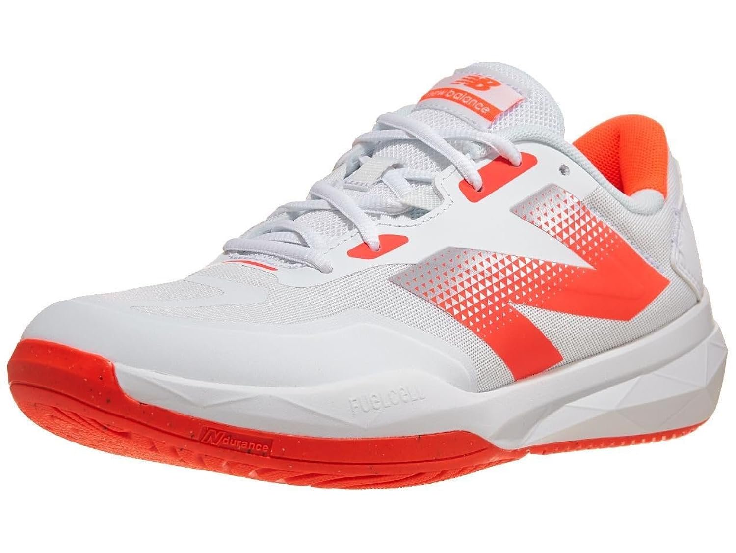 796 V4 Zapato de Tenis Pickleball Mujer, Blanco/Rojo Urgente, 10.5 W