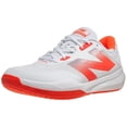 thumbnail image 1 of New Balance Women's 796 V4 Pickleball Tennis Shoe, White/Urgent Red, 8 W, 1 of 5