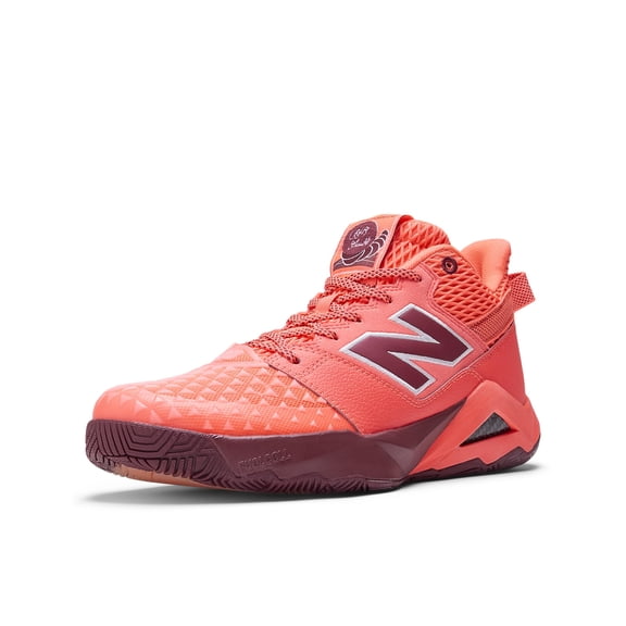 New Balance Women's Coco CG2 Tennis Shoe, Urgent Red/Monarch Burgundy/Gum Rubber 0, 7.5 W