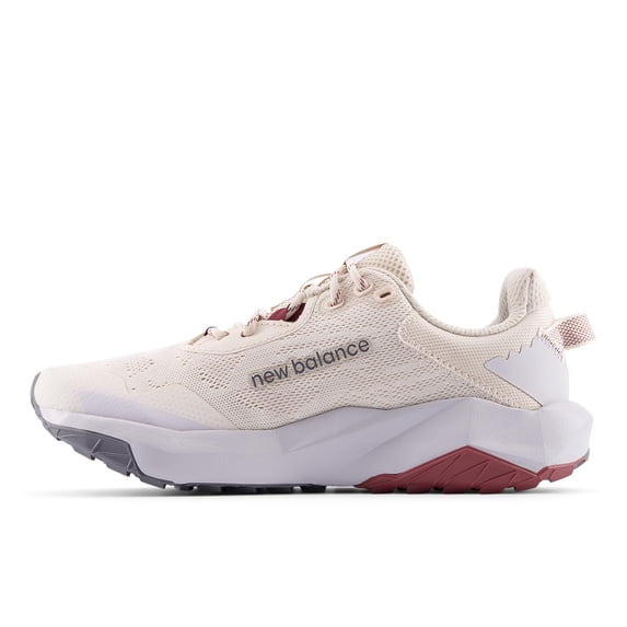 New Balance Women's DynaSoft Nitrel V6 Trail Running Shoe, Bisque/Pearl Grey/Washed Burgundy, 10 W