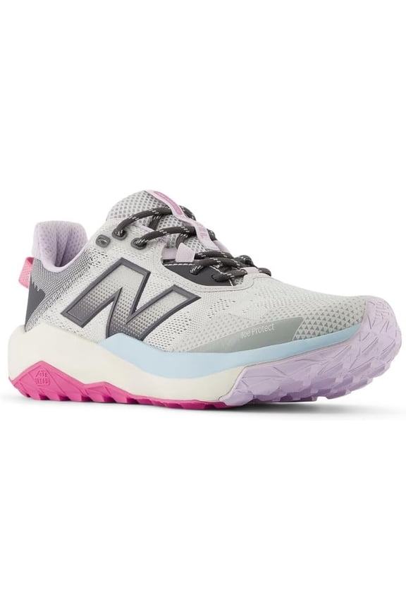 Women's DynaSoft Nitrel V6 Trail Running Shoe, Grey Matter/Magnet/Real Pink Size 6 Wide