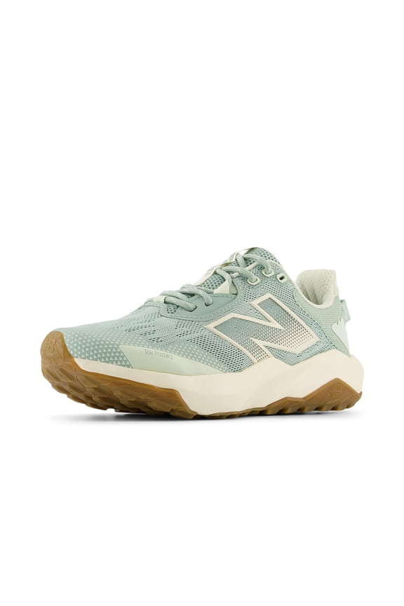 Women's DynaSoft Nitrel V6 Trail Running Shoe, Mosaic Green/Gum 020/Permafrost, 10.5 M