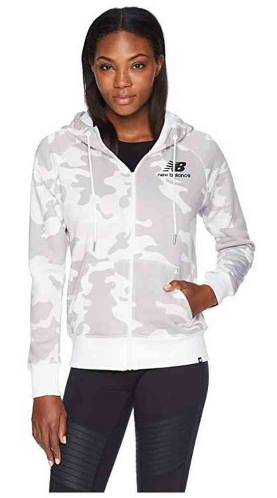 New Balance Women's Essentials Brush Zipper Hoodie Hoody