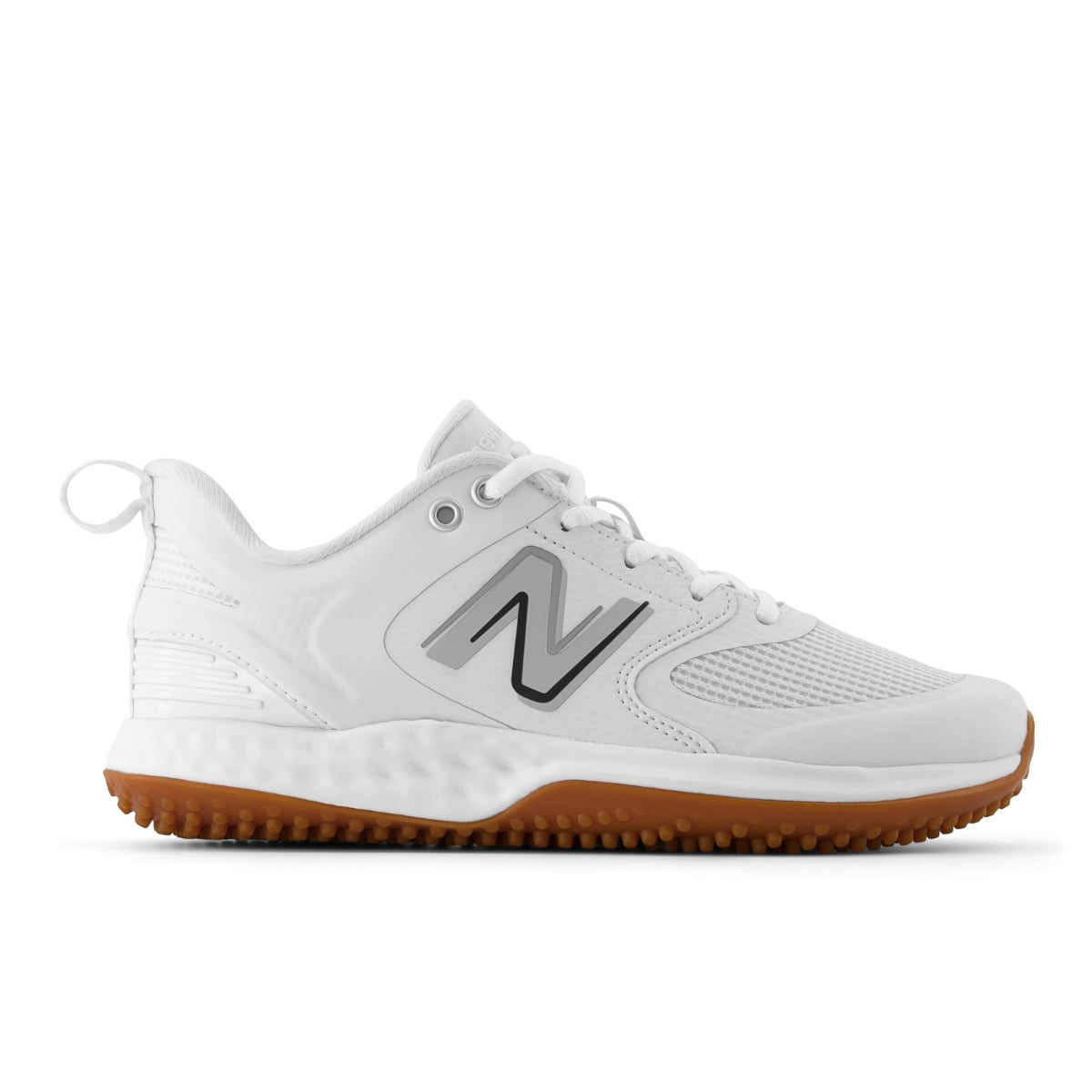 New Balance Women's Fresh Foam Velo V3 Fastpitch Softball TurfTrainer Shoes White/White Medium
