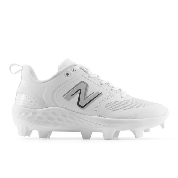 New Balance Women's Fresh Foam Velo V3 Molded Fastpitch Softball Cleat White/White Medium 10.5