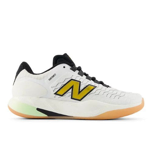 New Balance Women's Fresh Foam X CT-Rally V2 Tennis Shoe, Sea Salt/Lime Leaf, 9.5 M