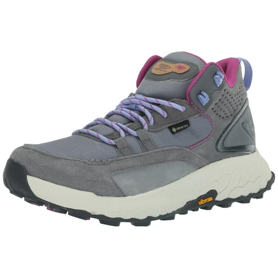 New Balance Women's Fresh Foam X Hierro V1 Mid-Cut Trail Running Shoe, Steel/Castlerock/Magenta, 9.5 Wide