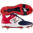 thumbnail image 1 of New Balance Women's Fresh Foam X Velo V3 Low Metal Fastpitch Softball Cleats Red/White/Blue Medium 9, 1 of 6