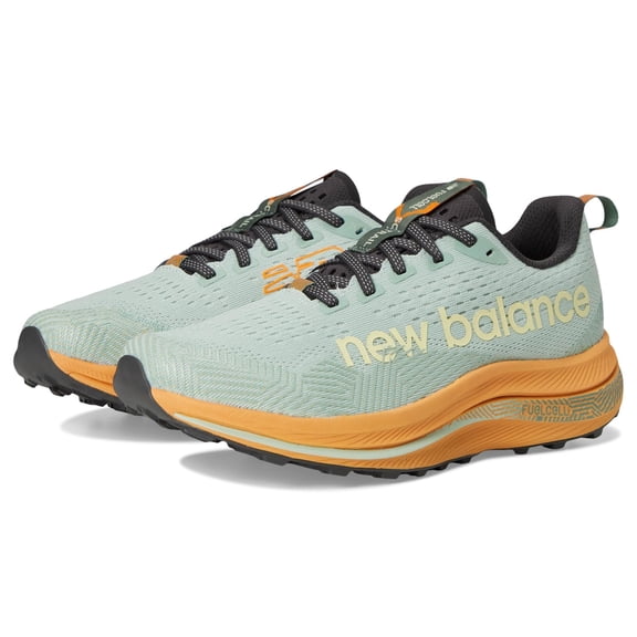New Balance Women's FuelCell SuperComp Trail v1 Running Shoe, Clay Ash/Dried Apricot/Dark Juniper, 7