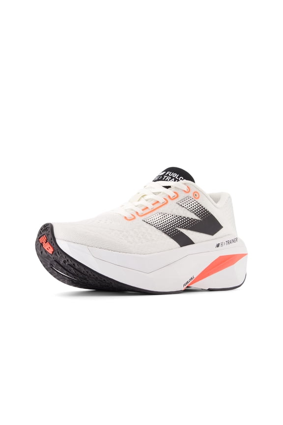 Women's FuelCell SuperComp Trainer V3 Running Shoe, Sea Salt/Urgent Red/Black, 8 W