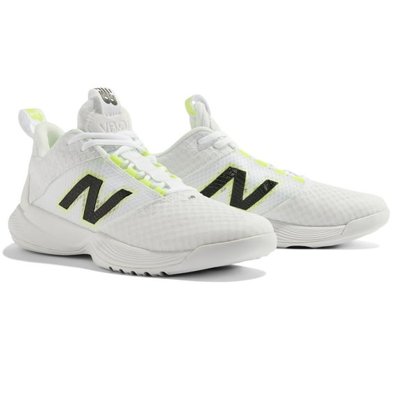 New Balance Women's FuelCell VB-01 Volleyball Shoe, White/Black, 10.5