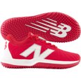 thumbnail image 1 of New Balance Women's Fuelcell Fusev4 Turf Trainer Fastpitch Softball Shoes Red/White Medium 6, 1 of 6