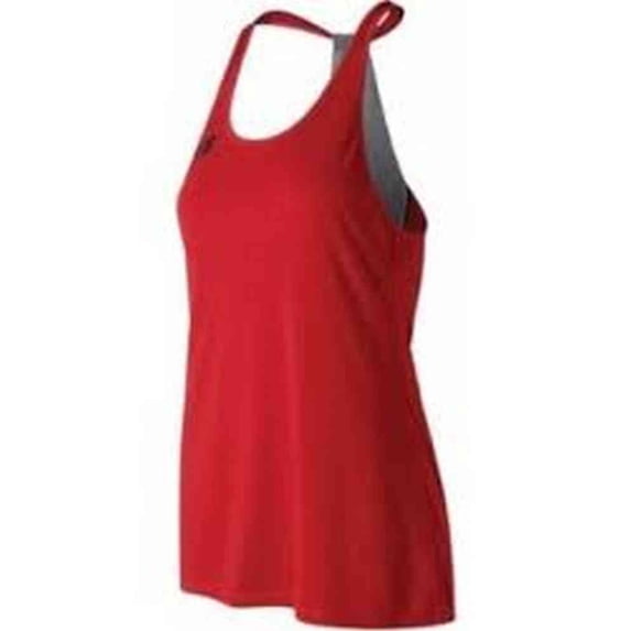New Balance Women's Game Changer Tank Top Tee T-Shirt Racerback (Red, XS)