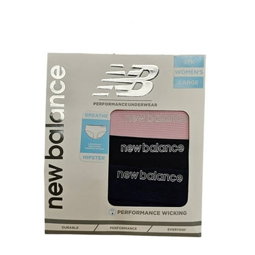 New Balance Women's Performance underwear Breathable Hipster 3 Pack - NB1046-3 (227N, Large)