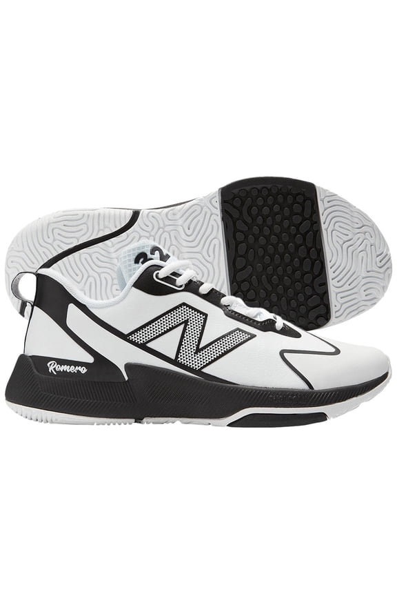Women's Romero Duo Fastpitch Softball Turf Shoes White/Black 6
