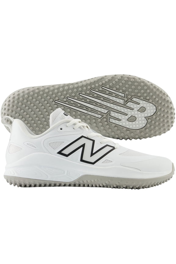 Women's VELOv4 Fastpitch Softball Turf Shoes White/Black 6.5