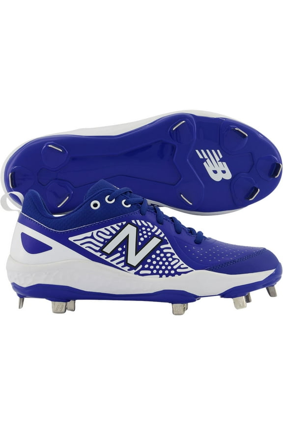 Women's Velov2 Fastpitch Softball Low Metal Cleats Royal/White B 7.5