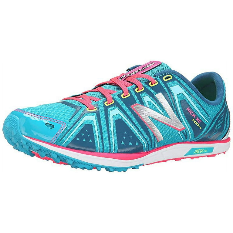 New Balance Women s WXC700 Rubber Spike Teal Bubble Gum Pink 8.5