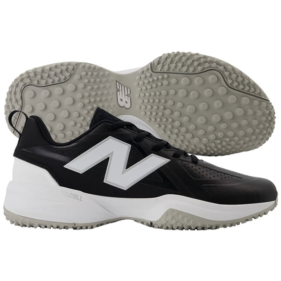 New Balance Womens FUSEv5 Softball Turfs Black/White 9