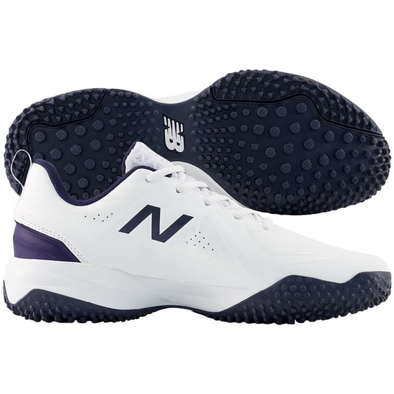 New Balance Womens FUSEv5 Softball Turfs White/Navy 10.5