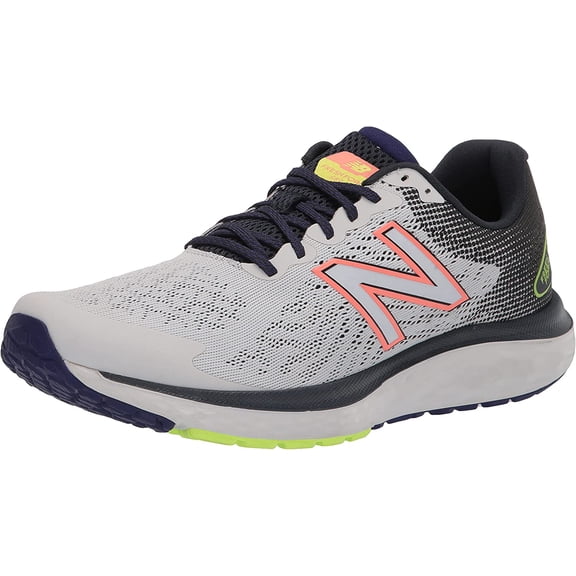 New Balance Womens Fresh Foam 680 V7 Running Shoe 6.5 Arctic Fox/Outer Space/Paradise Pink