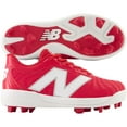 thumbnail image 1 of New Balance Youth 4040V7 Rubber Molded Baseball Cleat Red/White Medium 7, 1 of 6