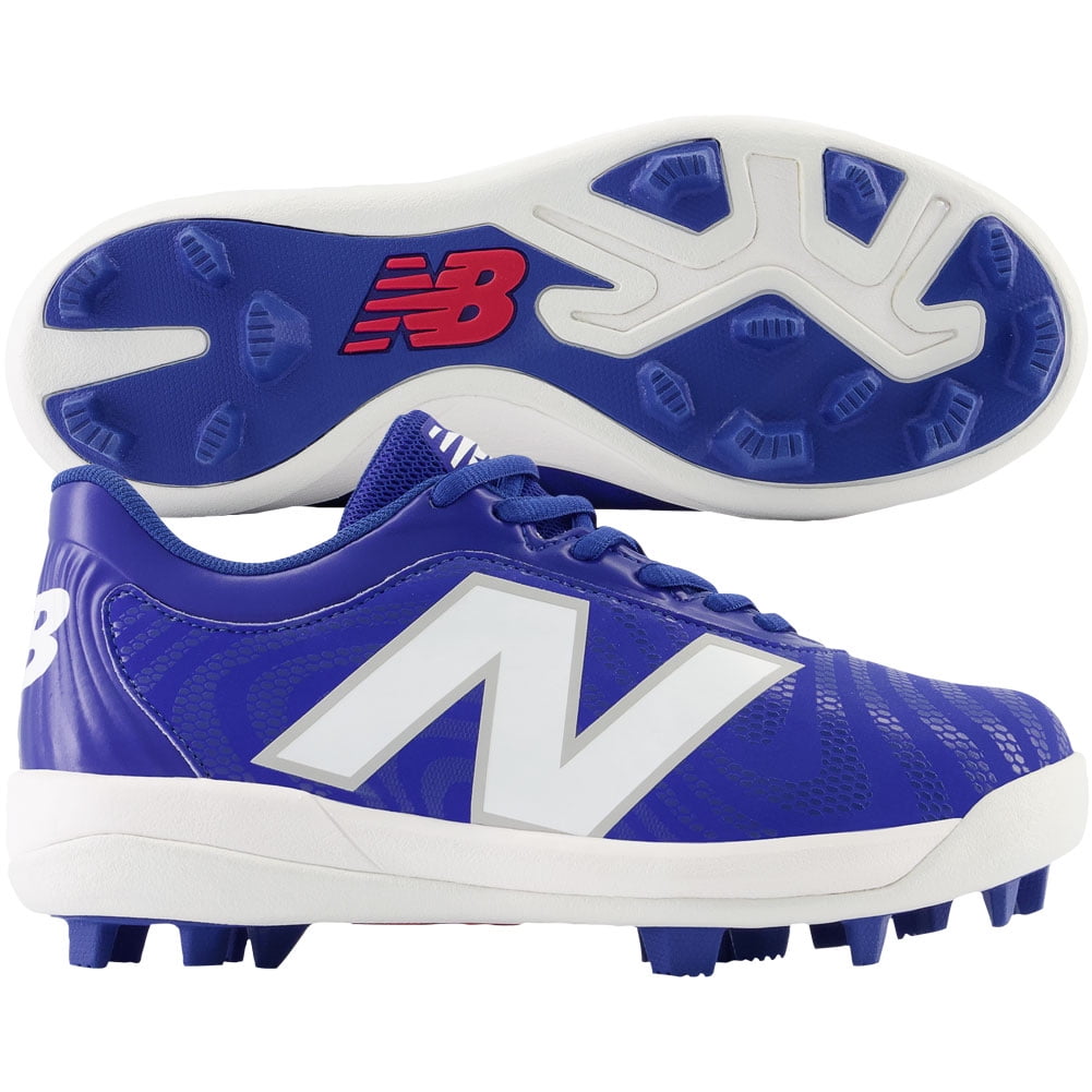 New Balance Youth 4040V7 Rubber Molded Baseball Cleat Royal White Medium 6 Walmart