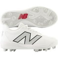 thumbnail image 1 of New Balance Youth 4040v7 Rubber Molded Baseball Cleat White/Grey 5, 1 of 6
