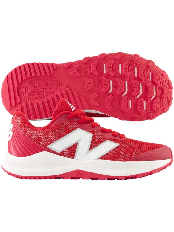 Youth 4040v7 Turf Trainer Baseball Shoe Red/White 10 1/2k