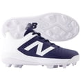 thumbnail image 1 of New Balance Youth 4040V8 Molded Baseball Cleats Navy/White 2.5, 1 of 6