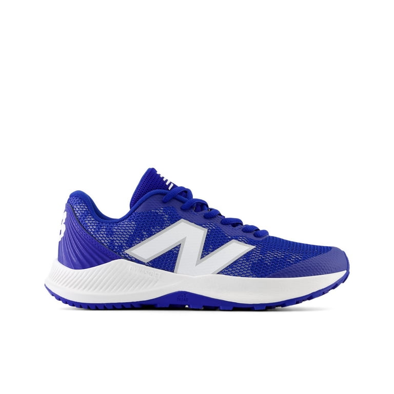 New Balance Youth 4040V7 Turf Trainer Baseball Shoe Royal/White