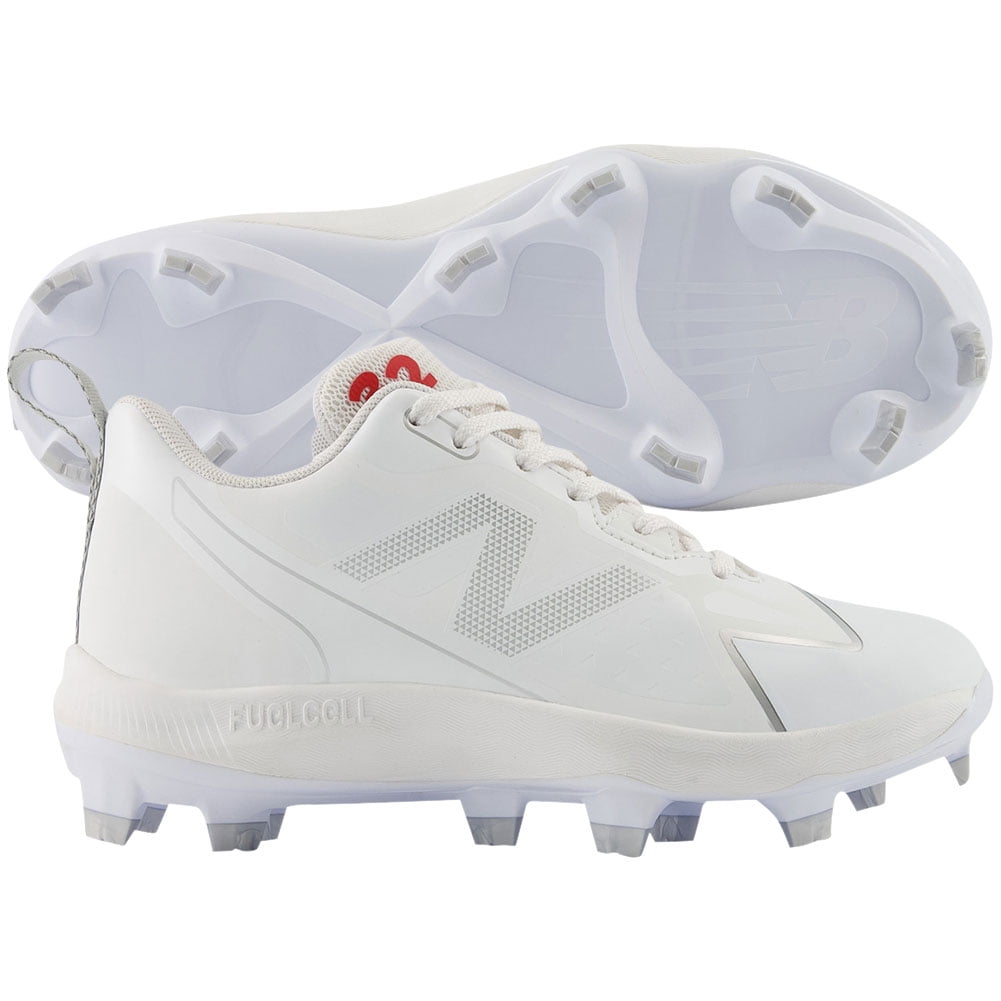 all white new balance softball cleats