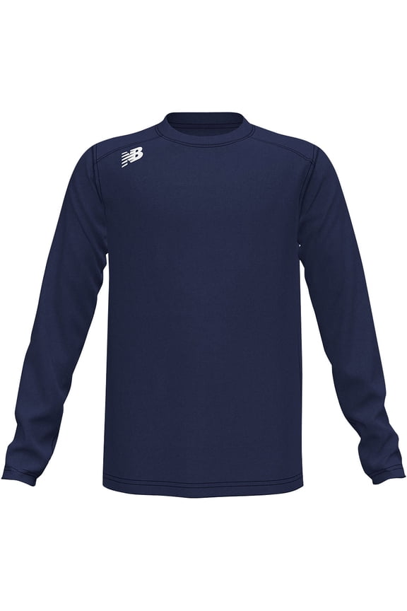 Youth Tech Long Sleeve Baseball T-Shirt Navy XL