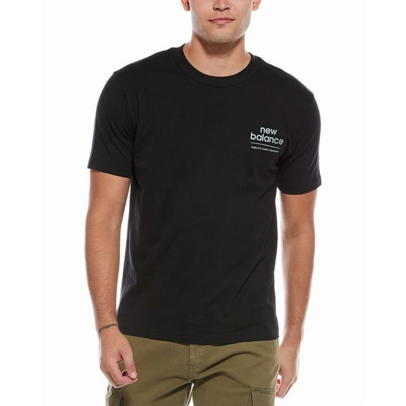 New Balance mens  Graphic T-Shirt, s, Black