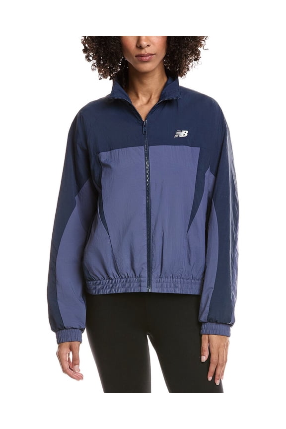 womens Colorblock Woven Jacket, xs, Purple